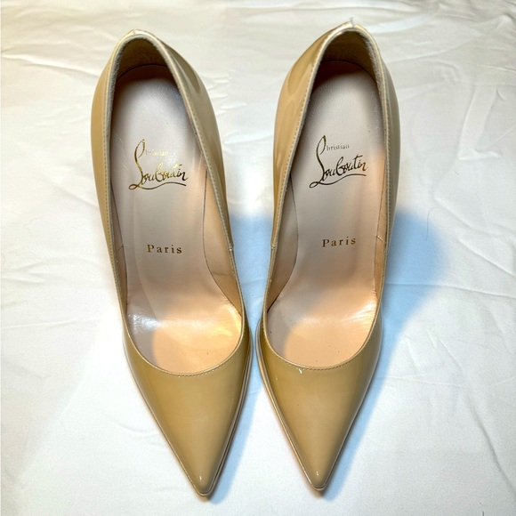 Beige Christian Louboutin Heels - Picture 1 of 5